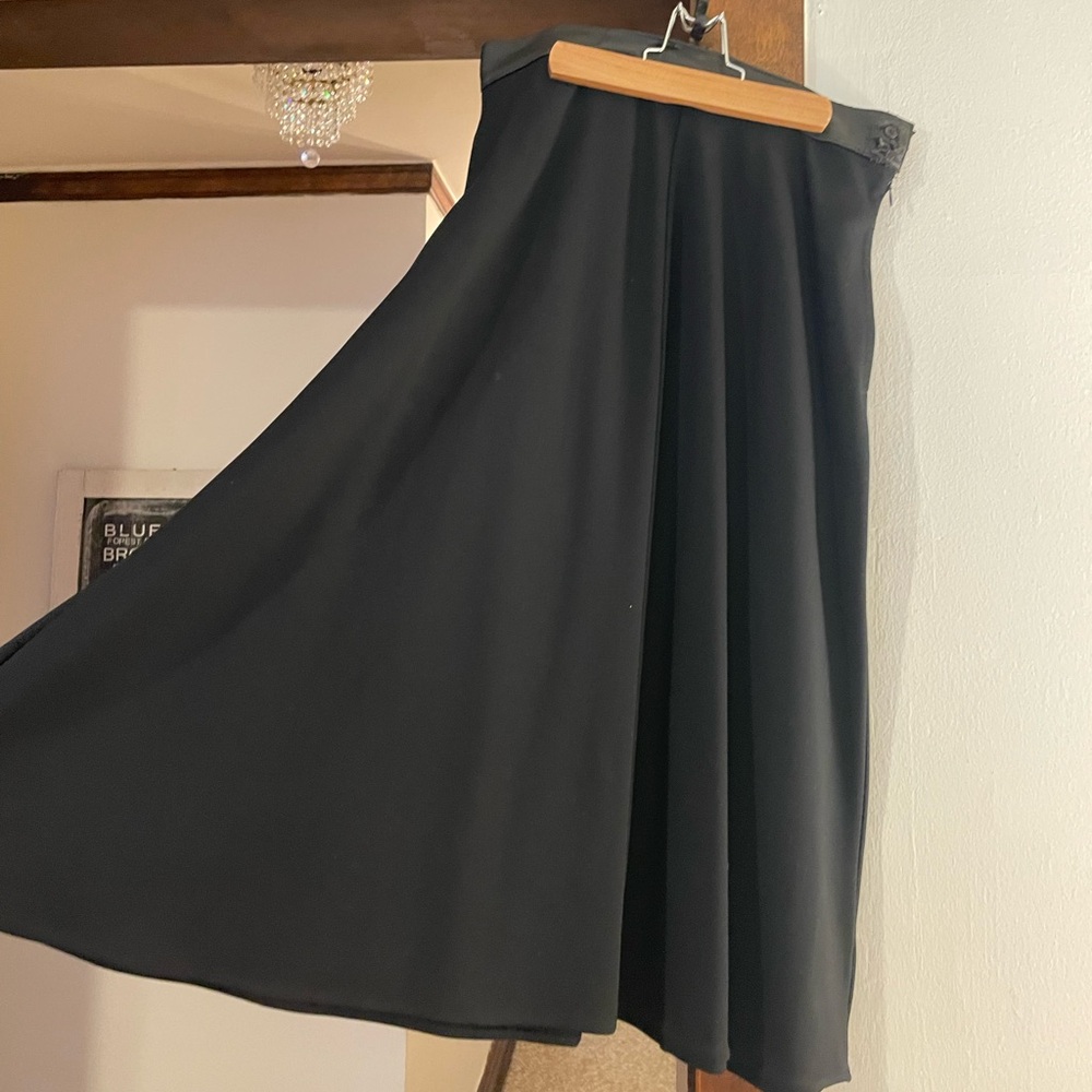 Black A-line Skirt